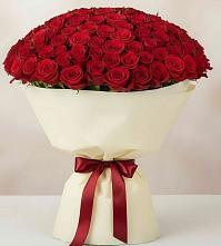 Букет 101 Красная роза Милано в Новотерском