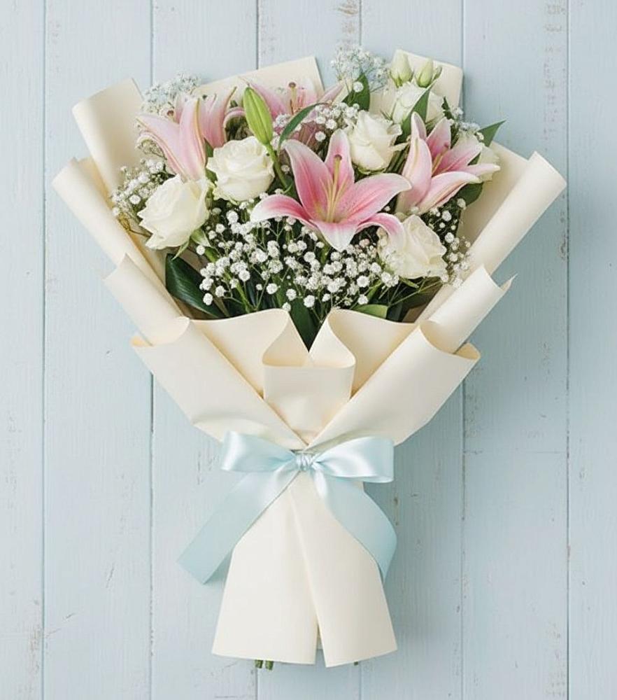 Букет цветов из: Лилии в Новотерском