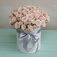 Цветочная композиция из Розы в шляпной коробке #REPLACE_PRED# Новотерском