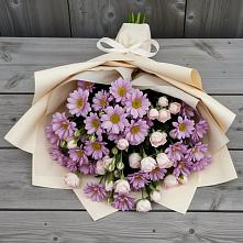 Букет цветов из:  Розы и Хризантемы в Новотерском