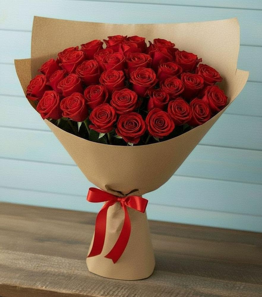 Букет Красные розы Милано в Новотерском