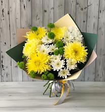 Букет цветов из:  Хризантемы #REPLACE_PRED# Новотерском