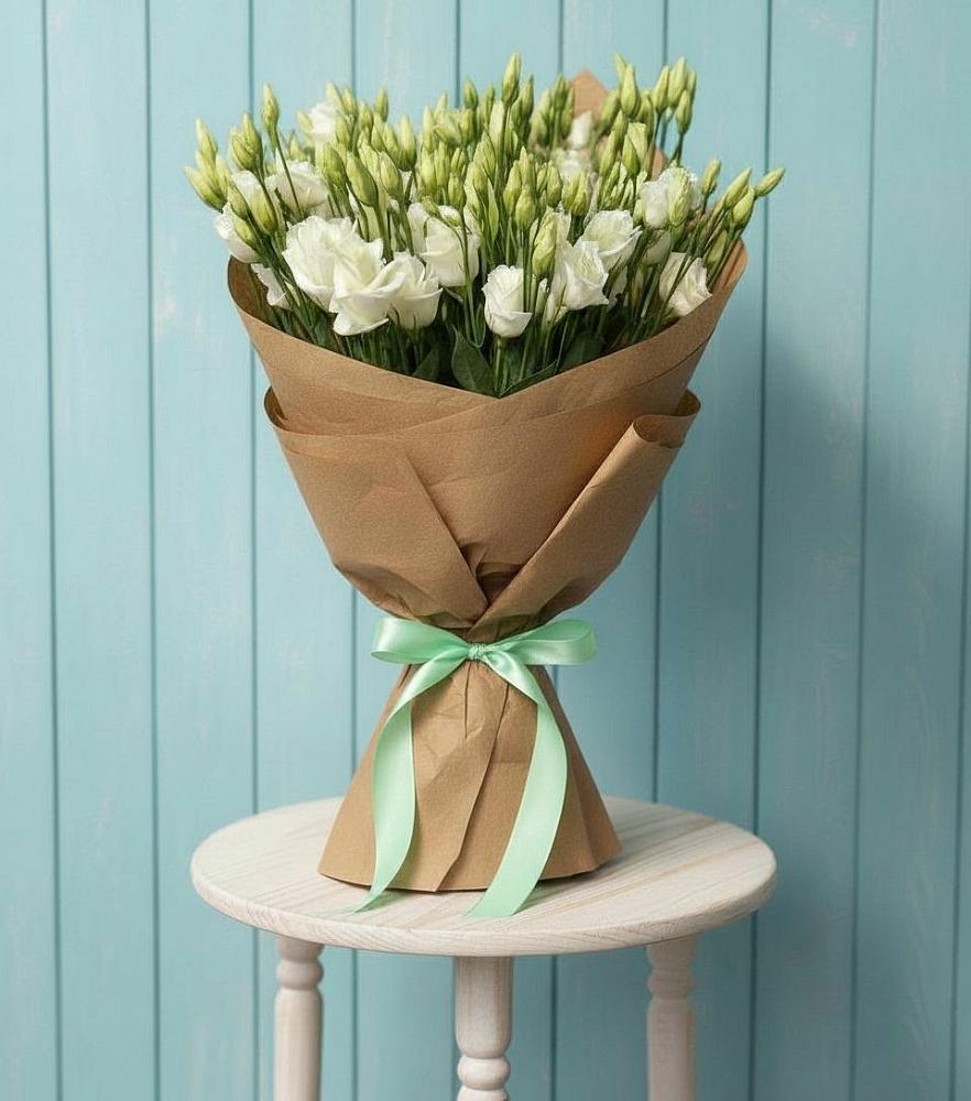 Букет цветов из: Лизиантусы в Новотерском