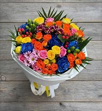 Букет цветов из:  Розы и Хризантемы #REPLACE_PRED# Новотерском
