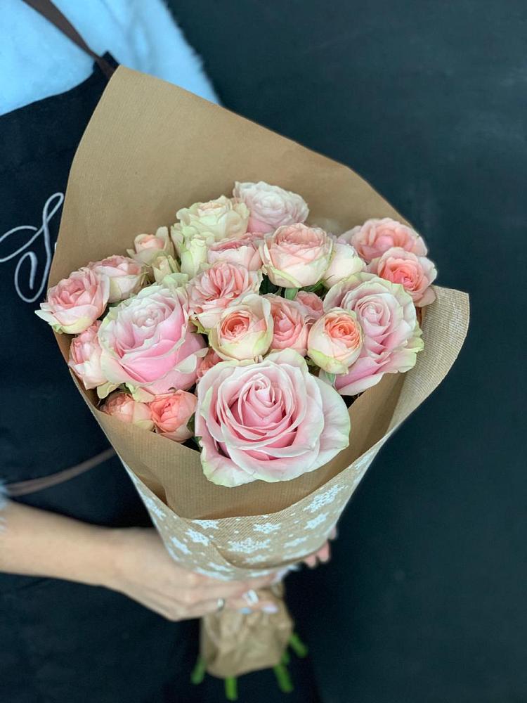 Букет цветов из: Хризантемы и Розы в Новотерском