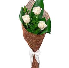 Букет 3 белые розы #REPLACE_PRED# Новотерском