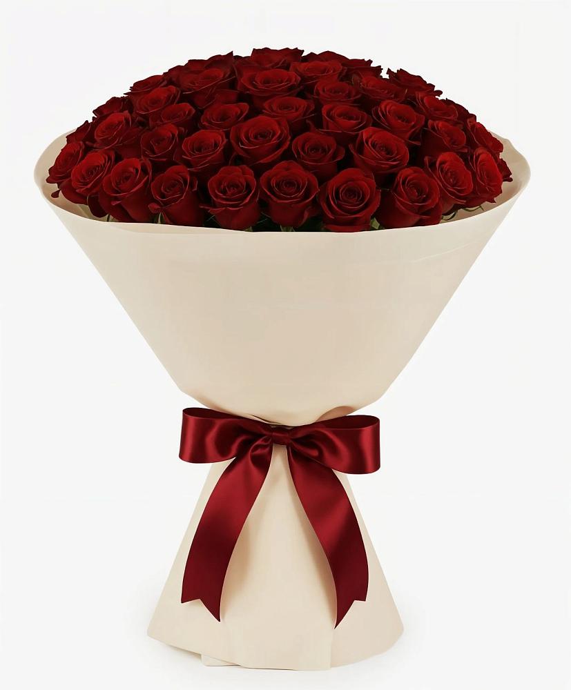 Букет 101 Бордовая роза Блэк Бакарра в Новотерском